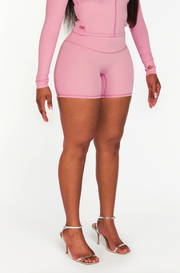 ‘CAS’ Shorts in Blush