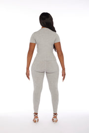 'ZARIAH' Leggings In Zinc (PRE-ORDER)