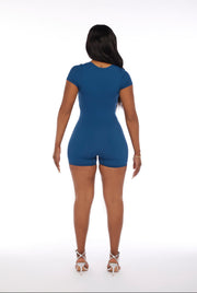 ‘Hottie’ Playsuit in Azul