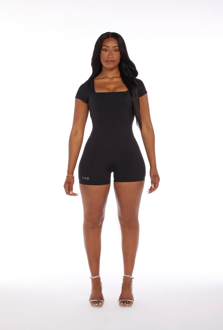 ‘Hottie’ Playsuit in Coal